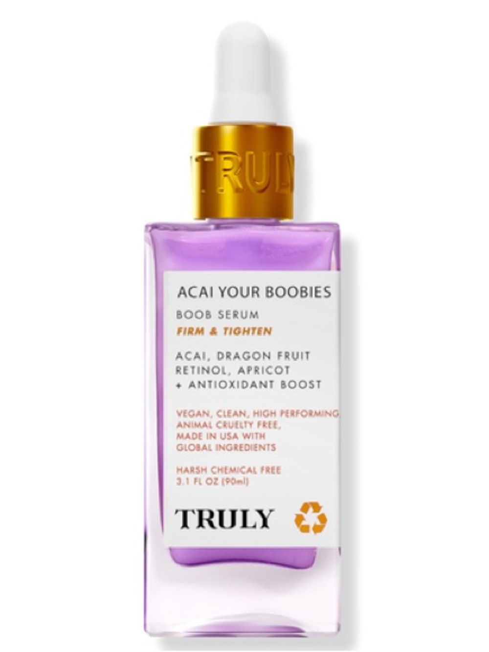 Truly Beauty Acai Your Boobies Boob Serum 3.1 fl oz NEW NO BOX - $33 RETAIL